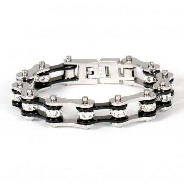 Black, 7.25 Hot Leathers Unisex-Adult Motorcycle Chain Bracelet Black, 7.25 Hot Leathers Unisex-Adult Motorcycle Chain Bracelet
